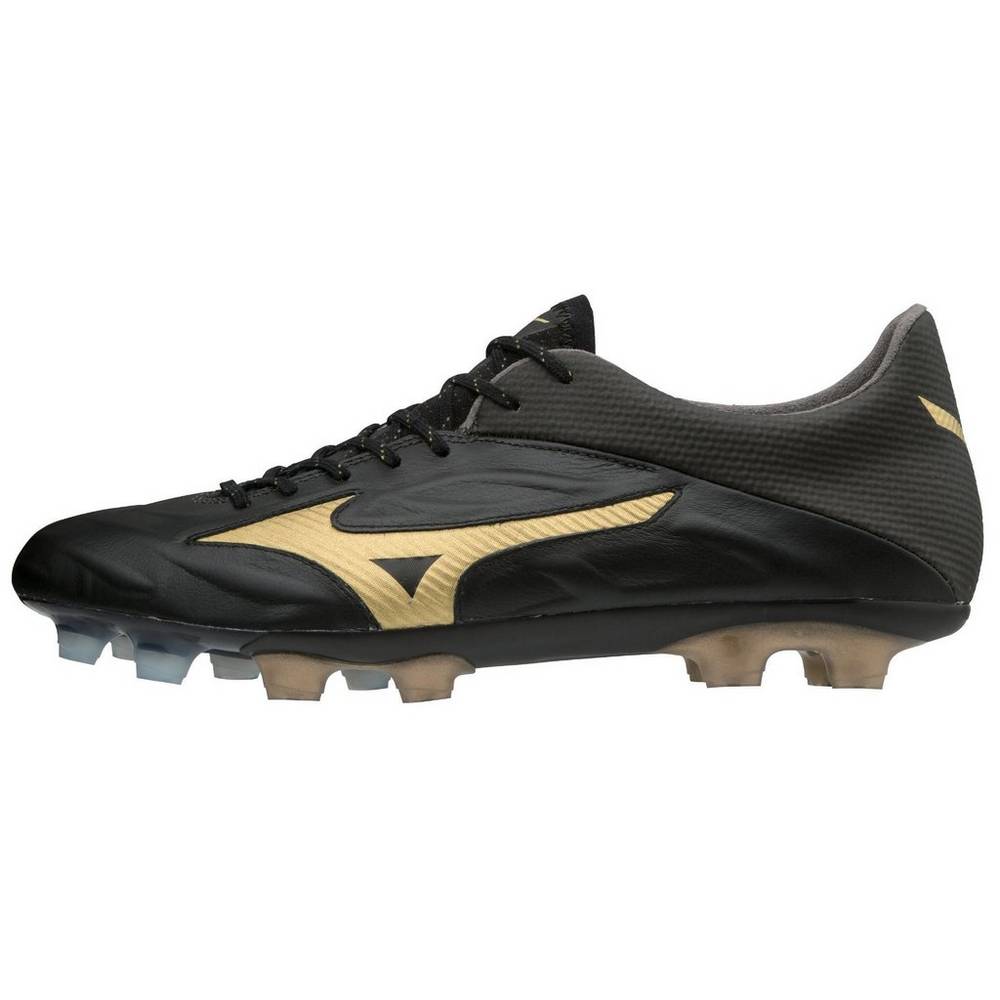 Scarpe Calcio Mizuno Rebula 2 V1 Made in Japan Uomo - Nere/Oro - 57231-RBYW